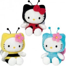Мягкая игрушка Hello Kitty в костюме насекомых 15см, 3 вида в ассортименте 021835 Мягкая игрушка Hello Kitty в костюме насекомых 15см, 3 вида в ассортименте 021835